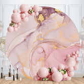 Aperturee - Light Pink And Purple Round Abstract Birthday Backdrop