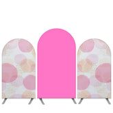 Aperturee Light Pink Pattern Theme Hot Birthday Arch Backdrop Kit