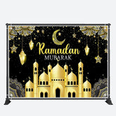 Aperturee - Luxury Gold Mandala Dome Palace Moon Ramadan Backdrop