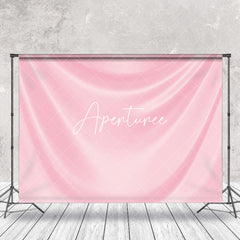 Aperturee - Luxury Pink Drape Glossy Silk Photo Booth Backdrop