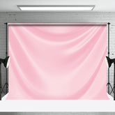 Aperturee - Luxury Pink Drape Glossy Silk Photo Booth Backdrop