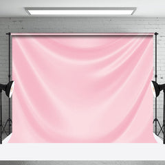 Aperturee - Luxury Pink Drape Glossy Silk Photo Booth Backdrop
