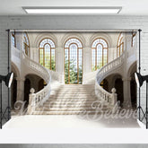 Aperturee - Majestic Staircase Arch Window Architecture Backdrop
