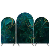 Aperturee Marble Texture Theme Dark Green Birthday Arch Backdrop Kit