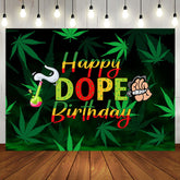 Aperturee - Marijuana Cigarette Happy Dope Birthday Backdrop