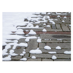 Aperturee - Melting Snow Masonry Street Winter Rubber Floor Mat