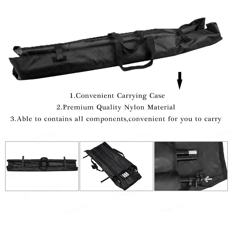 Aperturee - Metal 10x6.5ft/3x2m Adjustable Backdrop Stand With Clips