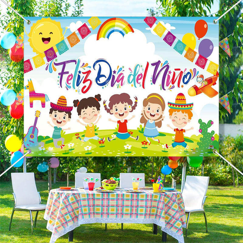 Aperturee - Mexican Feliz Dia Del Nino Children Day Backdrop