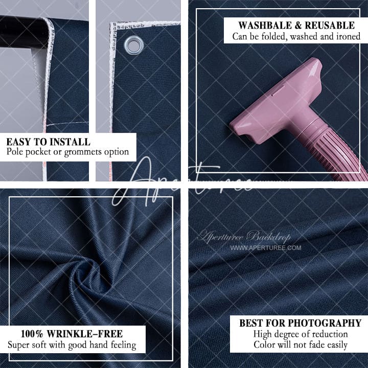 Aperturee - Midnight Blue Photo Shooting Collapsible Backdrop