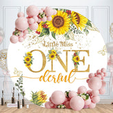 Aperturee - Miss Onederful Sunflower 1st Birthday Backdrop