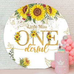 Aperturee - Miss Onederful Sunflower 1st Birthday Backdrop