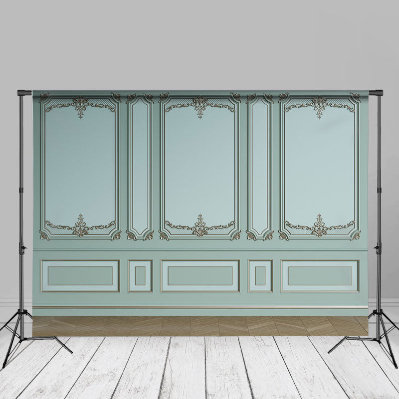 Aperturee - Modern Green Wall Portrait Photography Background