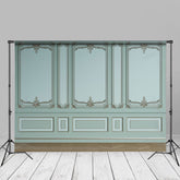 Aperturee - Modern Green Wall Portrait Photography Background