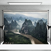 Aperturee - Mountains And Rivers Natural Scenery Photo Backdrop