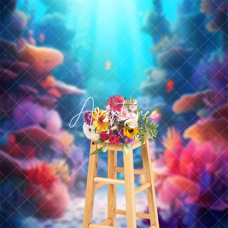 Aperturee - Mysterious Fairy Tale Fish Underwater World Backdrop