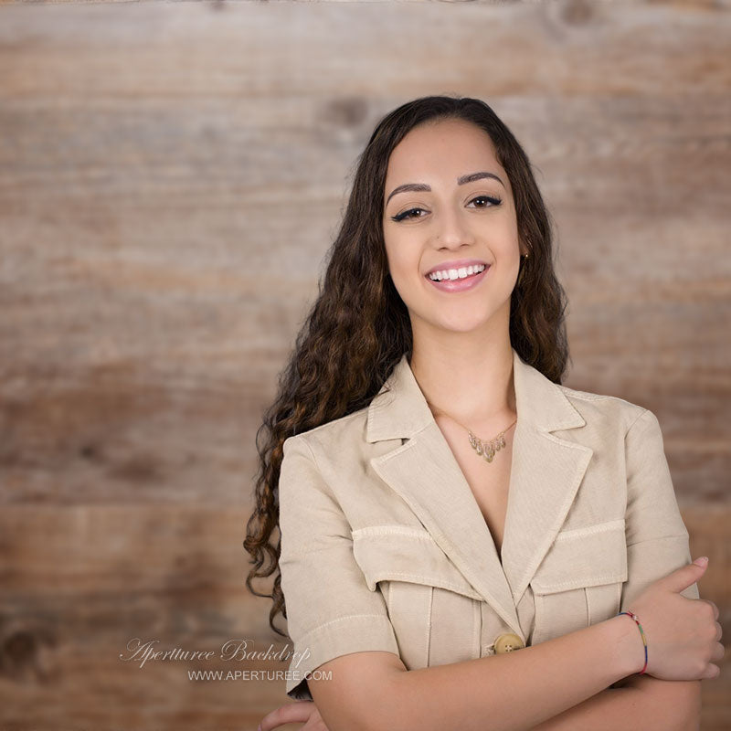 Aperturee - Natural Abstract Brown Wood Texture Backdrop For Photo