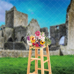 Aperturee - Nature Lawn Hore Abbey Ruins Photo Booth Backdrop