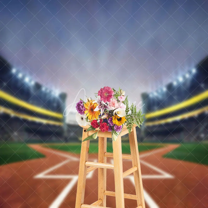 Aperturee - Night Lighting Stadium Photography Backdrop Photo Shoot