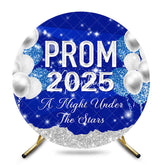 Aperturee - Night Under Stars Glitter Balloon Round Prom Backdrop