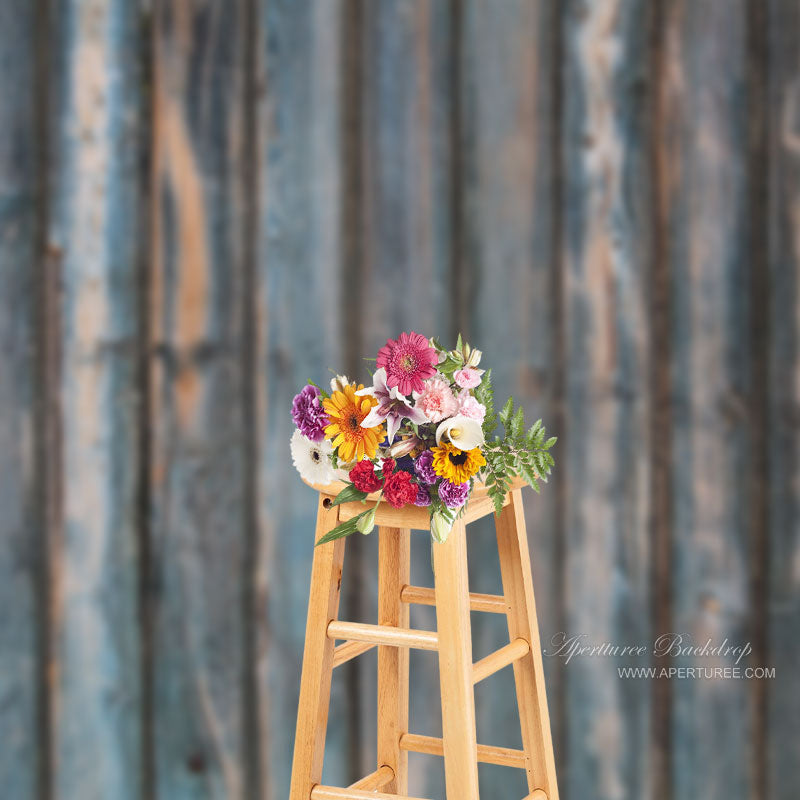 Aperturee - Nostalgia Rustic Vertical Wooden Photo Backdrop
