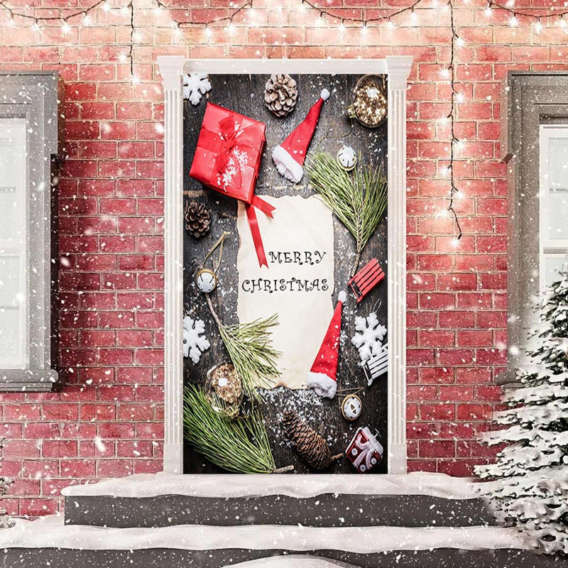 Aperturee - Note Present Snowflake Wood Christmas Door Cover