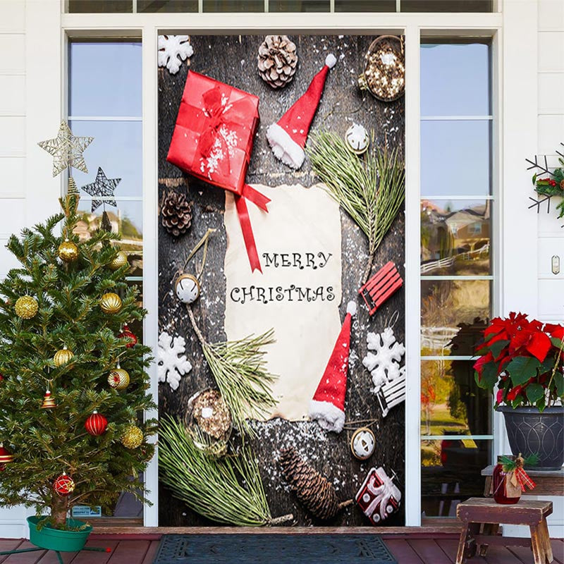 Aperturee - Note Present Snowflake Wood Christmas Door Cover