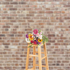 Aperturee - Old Red Weathered Brick Wall Photoshoot Backdrop
