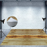 Aperturee - Old Yellow Texture Classic Wood Rubber Floor Mat