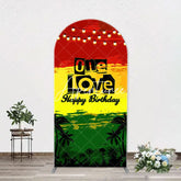 Aperturee - One Love Hawaii Evening Night Arch Birthday Backdrop