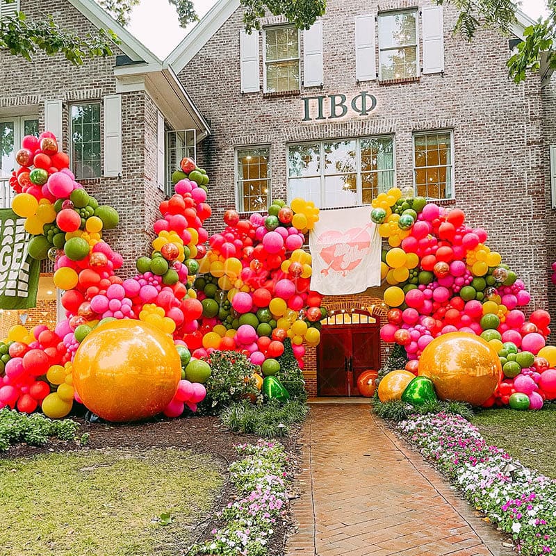 Aperturee - Organge Mirror Ball Sphere Reflective Decorative Ball