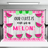 Aperturee - Our Class Is One In A Melon Pink Summer Backdrop