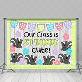 Aperturee - Our Class Is Stinkin Cute Squirrel Wooden Backdrop