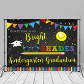 Aperturee - Our Future Is So Bright Crayon Black Grad Photo Backdrop