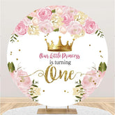 Aperturee Our Little Princess Is Turning One Birthday Backdrop