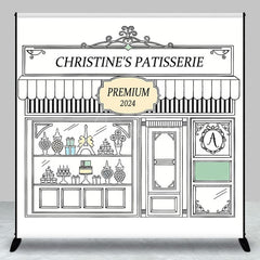 Aperturee - Paris Patisserie Crafts Custom Birthday Backdrop
