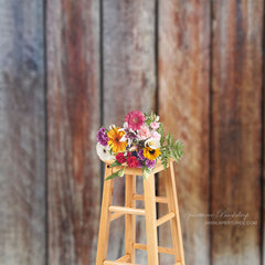 Aperturee - Pastoral Brown Vertical Wood Photo Studio Backdrop