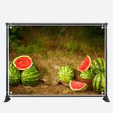 Aperturee - Pastoral Watermelon Farmland Fruits Summer Backdrop