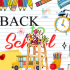 Aperturee - Pencil Staioneries Notebook Back To Scool Backdrop