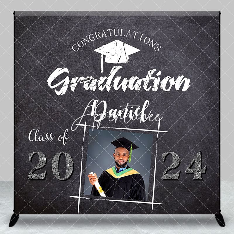 Aperturee - Personalized Blackboard Cap Graduation Backdrop