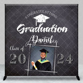 Aperturee - Personalized Blackboard Cap Graduation Backdrop