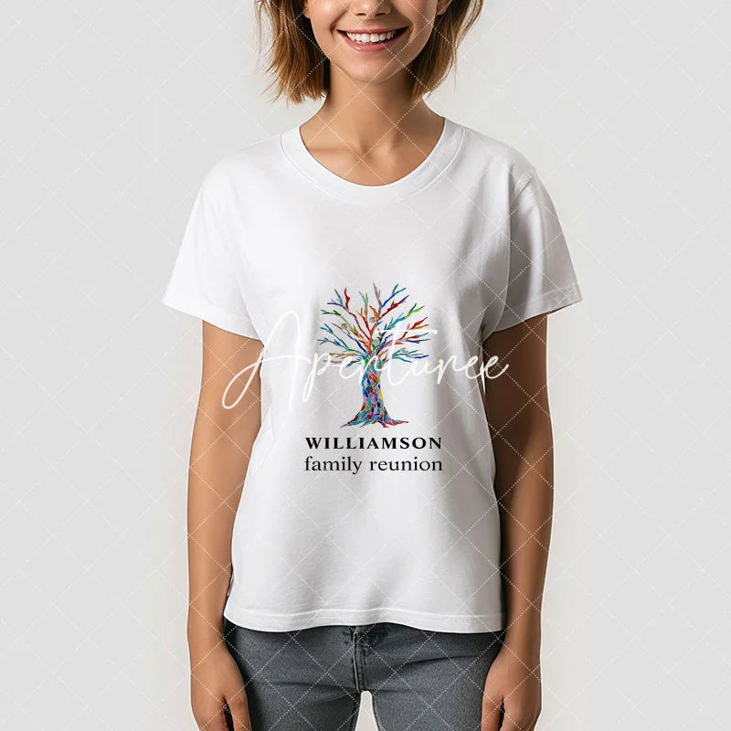 Aperturee - Personalized Family Reunion Family Tree TShirt