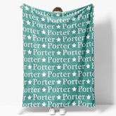 Lofaris Personalized Name With Stars Kids Soft Blanket Gift