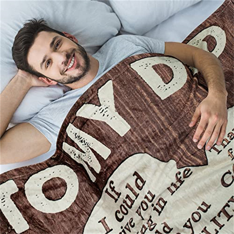 Lofaris Personalized To My Dad Fathers Day Throw Blanket