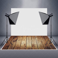 Aperturee - Vignetting Wooden Texture Photo Rubber Floor Mat