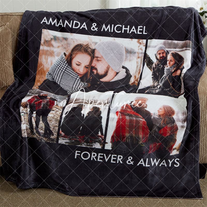 Lofaris Picture Personalized Plush Fleece Photo Blanket