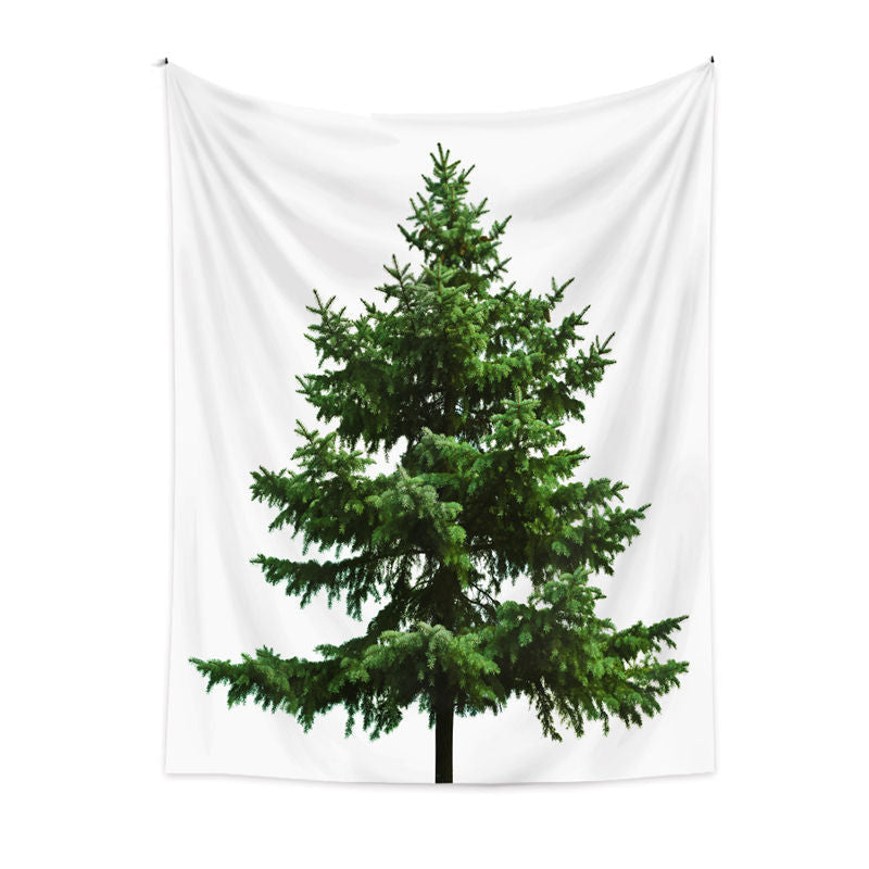 Aperturee - Pine Tree Outdoor Christmas Tapestry Wall Hanging