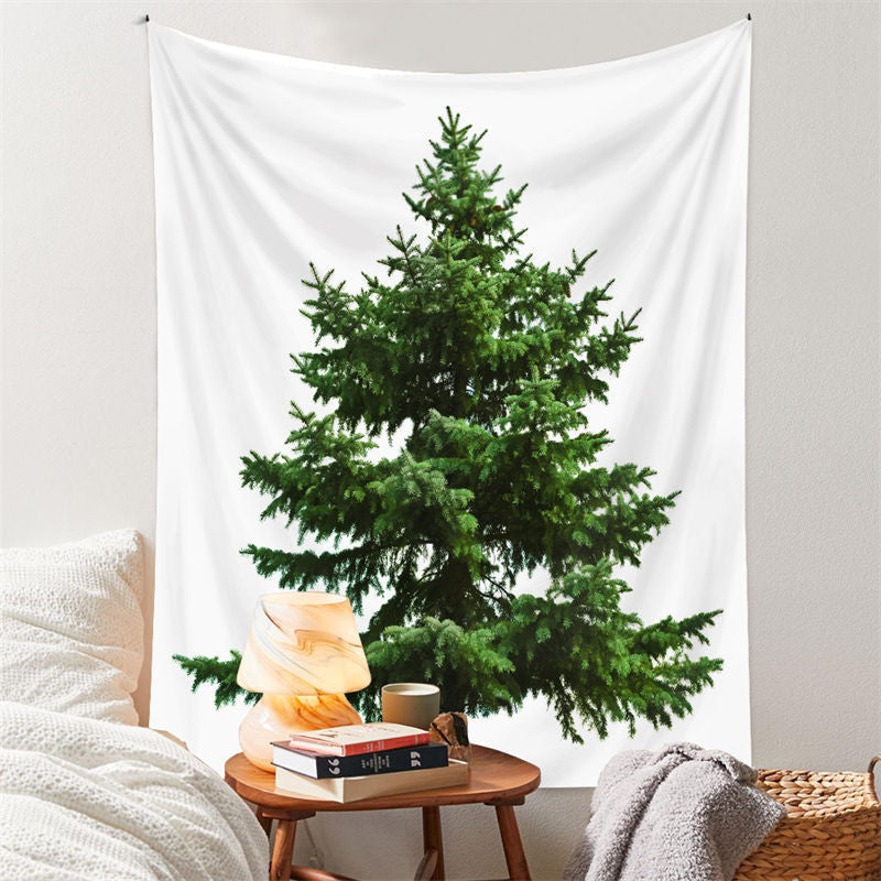 Aperturee - Pine Tree Outdoor Christmas Tapestry Wall Hanging