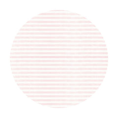 Aperturee - Pink And White Stripes Round Birthday Backdrop