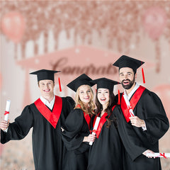 Aperturee - Pink Balloon Diamond Grad Backdorp For Photoshoot