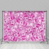Aperturee - Pink Countless Dollars Las Vegas Casino Backdrop